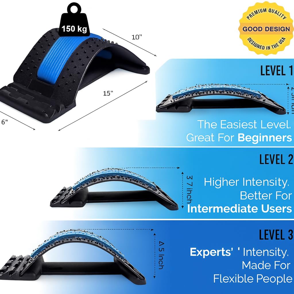 Multi-Level Back Stretcher (Blue)