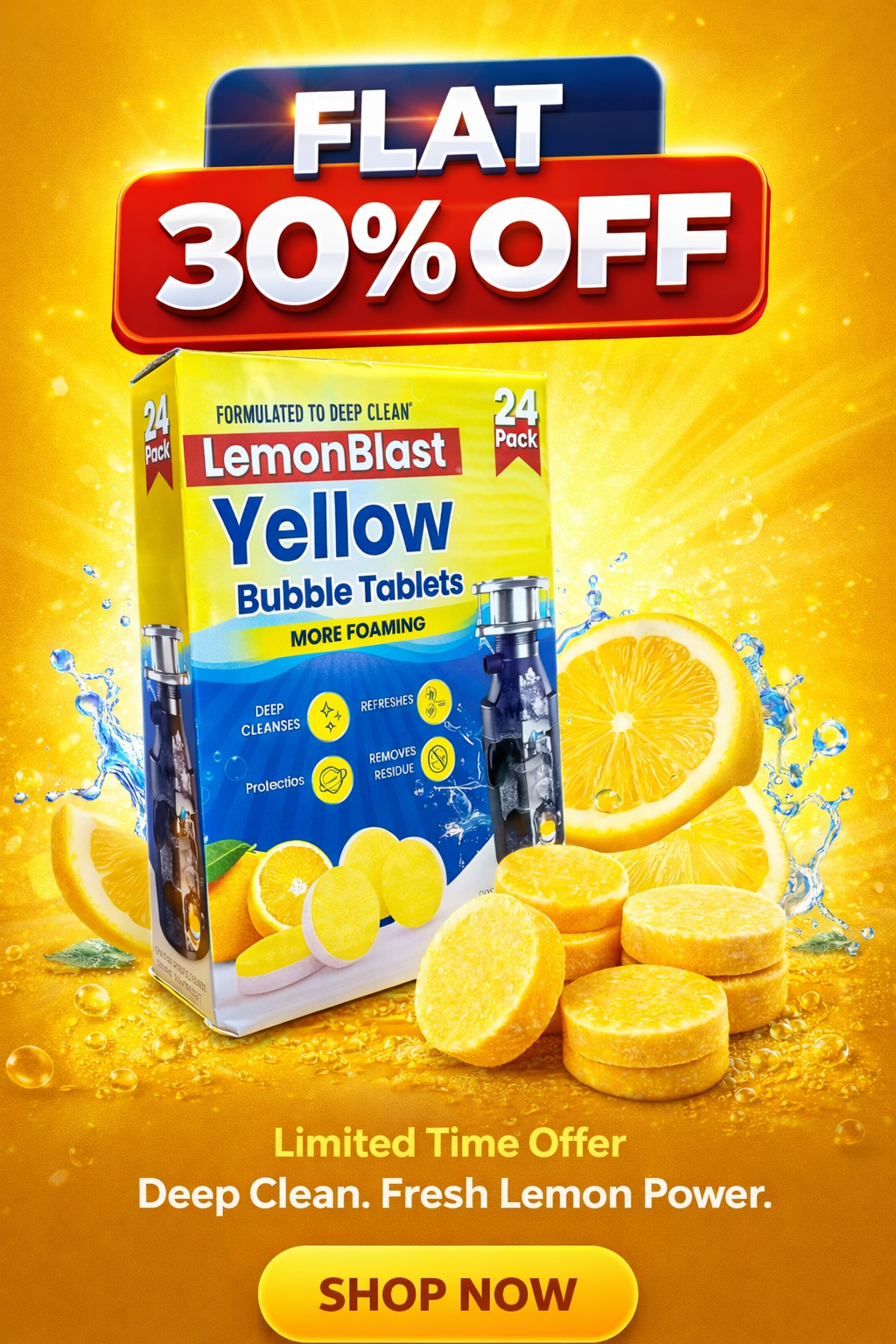 LemonBlast Yellow Bubble Tablets